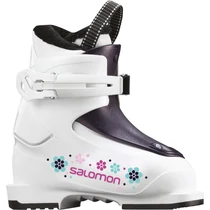 SALOMON T1 GIRLY White/Pink gyerek sícipő