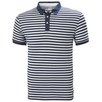 HH Fjord Polo Navy Stripe férfi póló