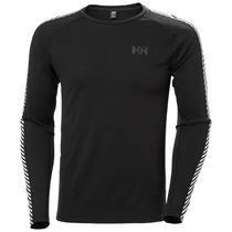 HH Lifa Active Stripe Crew Black férfi aláöltöző