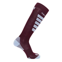 SALOMON Comfort W Red Dhalia/Kentucky Blue női sízokni