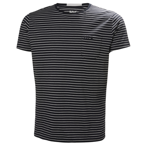 HH Fjord T-Shirt Navy Stripe férfi póló