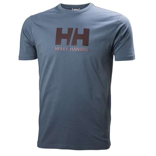 HH Logo Tee Blue Mirage férfi póló