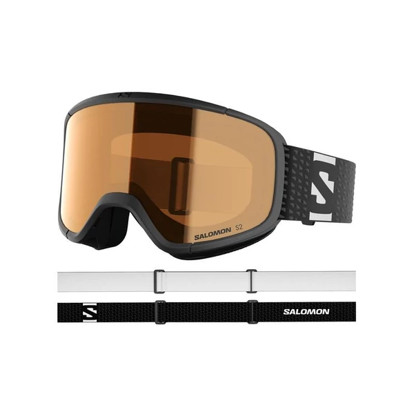 SALOMON LUMI ACCESS BLACK/TONIC ORANGE junior síszemüveg 