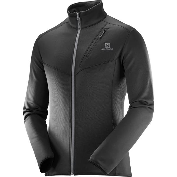 SALOMON Discovery FZ M Black férfi pulóver 