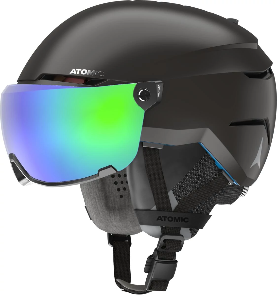 ATOMIC SAVOR  Amid Visor HD  Black bukósisak  2025
