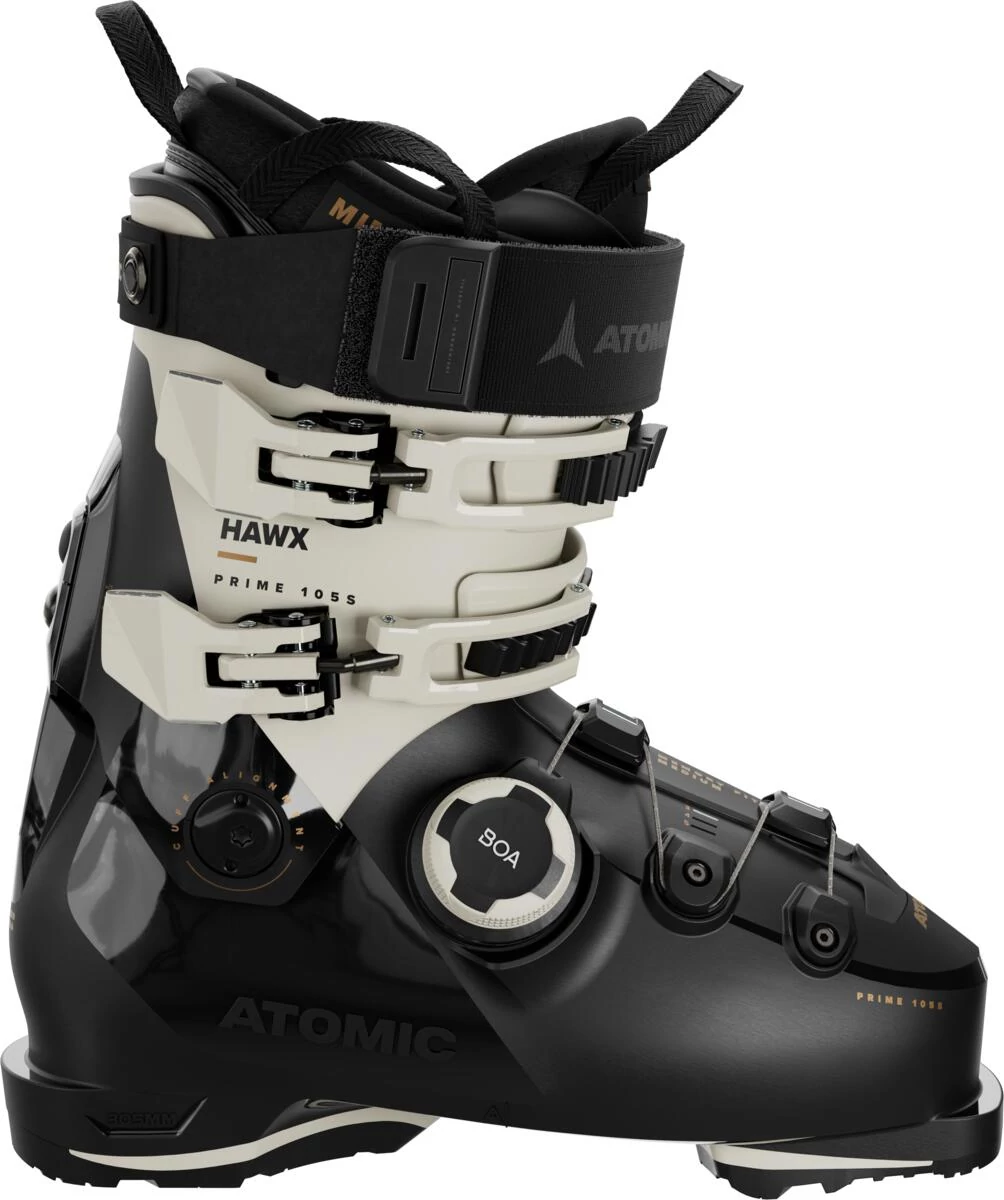 ATOMIC Hawx Prime 105S W BOA Black/Stone/Gold női sícipő 2024-25 modell