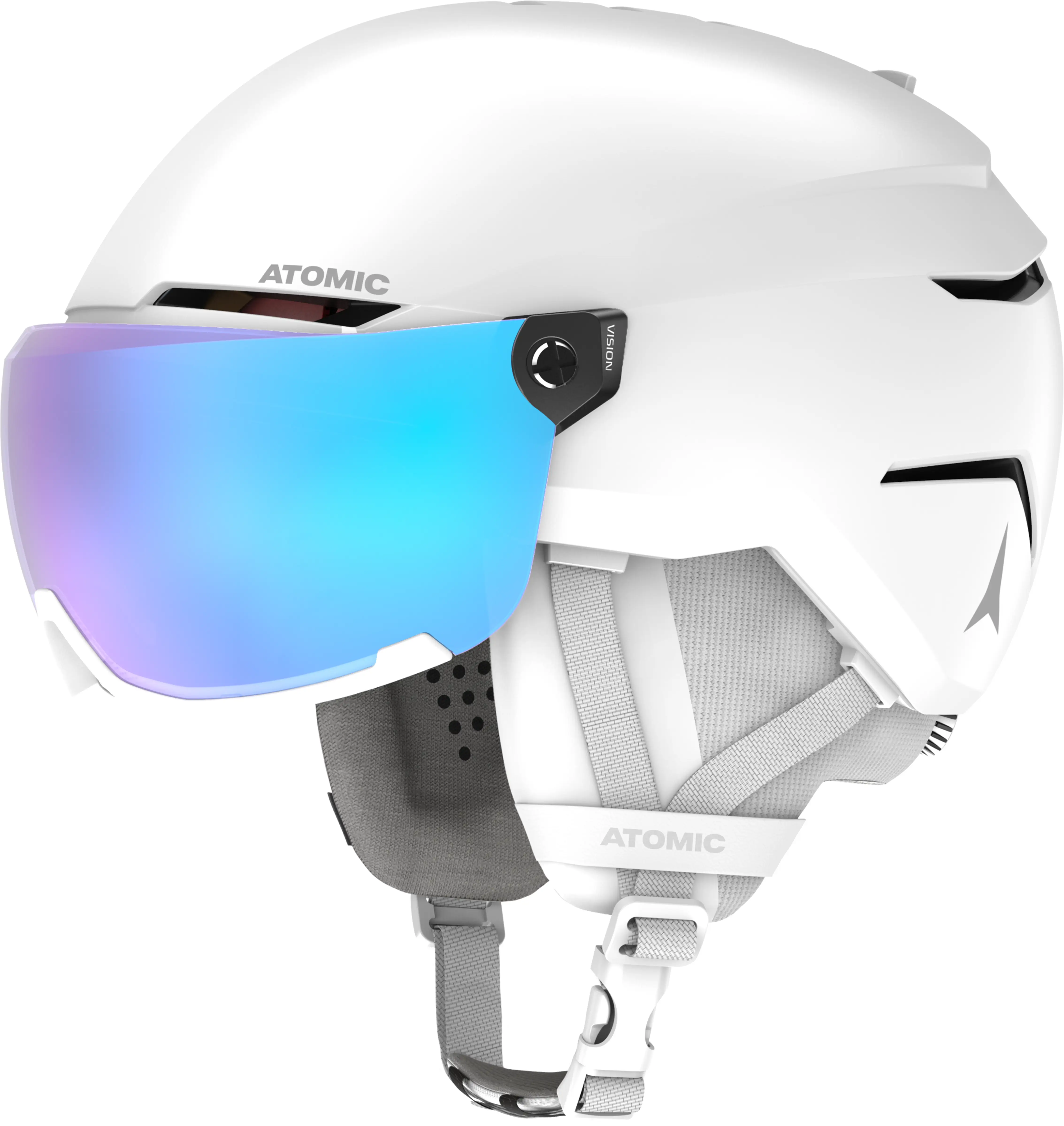 ATOMIC Savor Visor Stereo white  bukósisak 