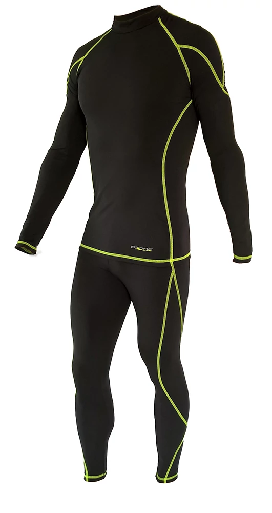 OZONE Nature Black/Lime férfi aláöltöző szett