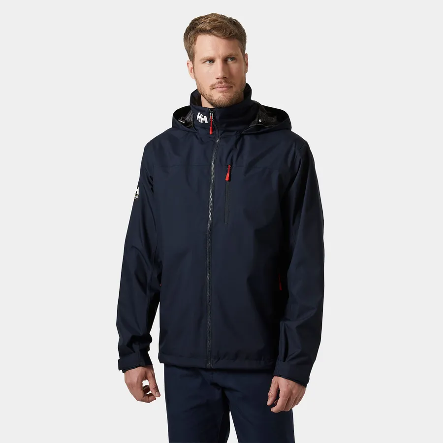 HH Crew HOODED Jacket 2.0  NAVY  ffi. vitorlás kabát M