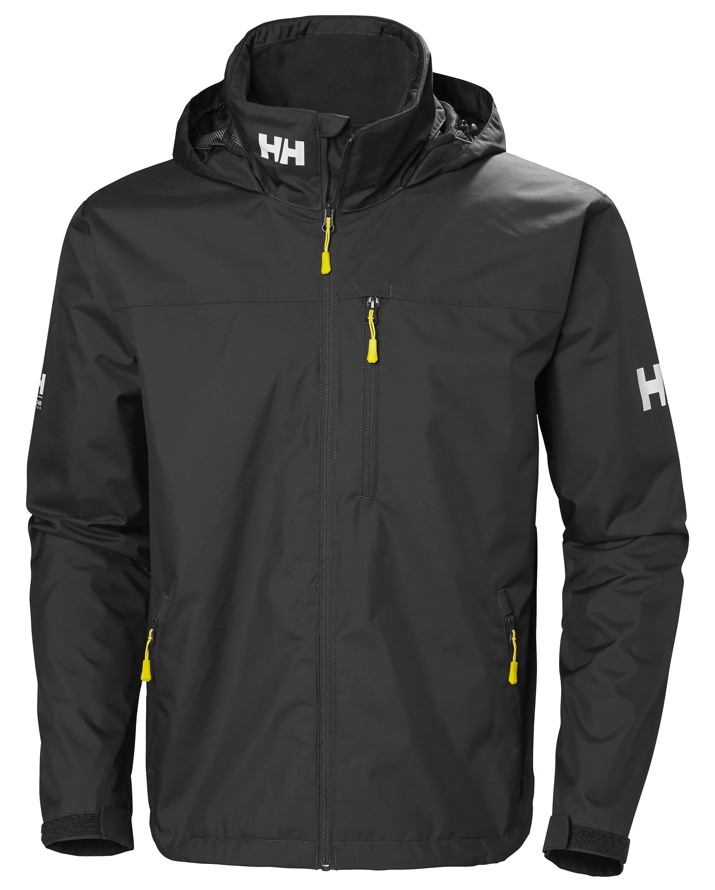 HH Crew Hooded Jacket BLACK vitorlás kabát